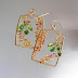 Fashion wire beads earrings