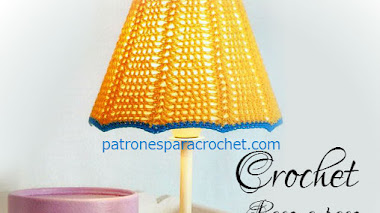 Pantalla para lámpara al crochet / Paso a paso