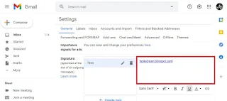 add signature in Gmail