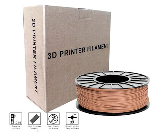 Filamento 3D Pla 1,75Mm X1Kl Café Claro