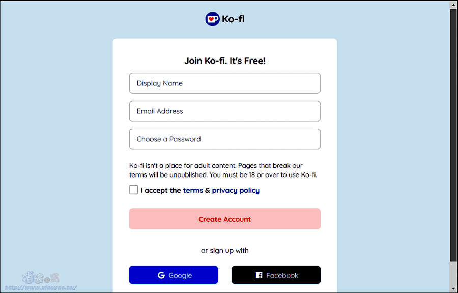 Ko-fi 建立PayPal小額贊助網頁