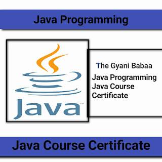 Java Programming – Java Course Certificate