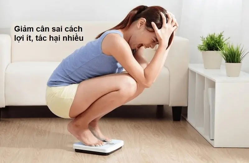 Giảm cân không đúng cách có nhiều tác hại tiềm ẩn