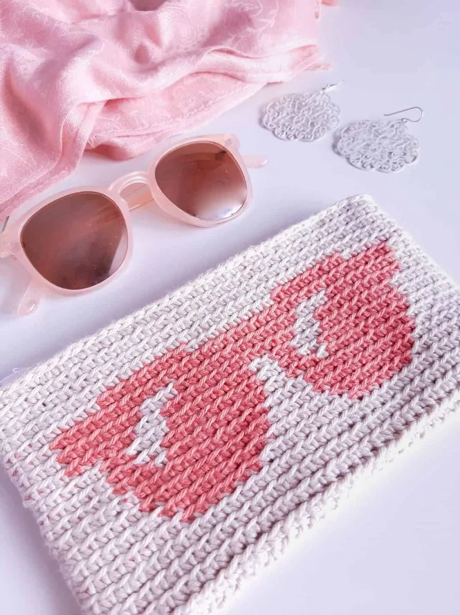 Summer Crochet Sunglass Case by Ned and Mimi