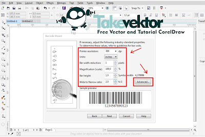 cara membuat barcode di corel