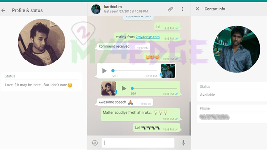 Whats app conversion in Computer