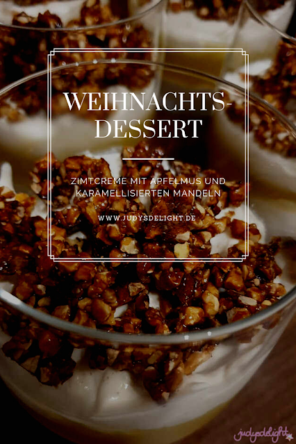 Weihnachtsdessert im Glas - Zimtcreme mit Apfelmus