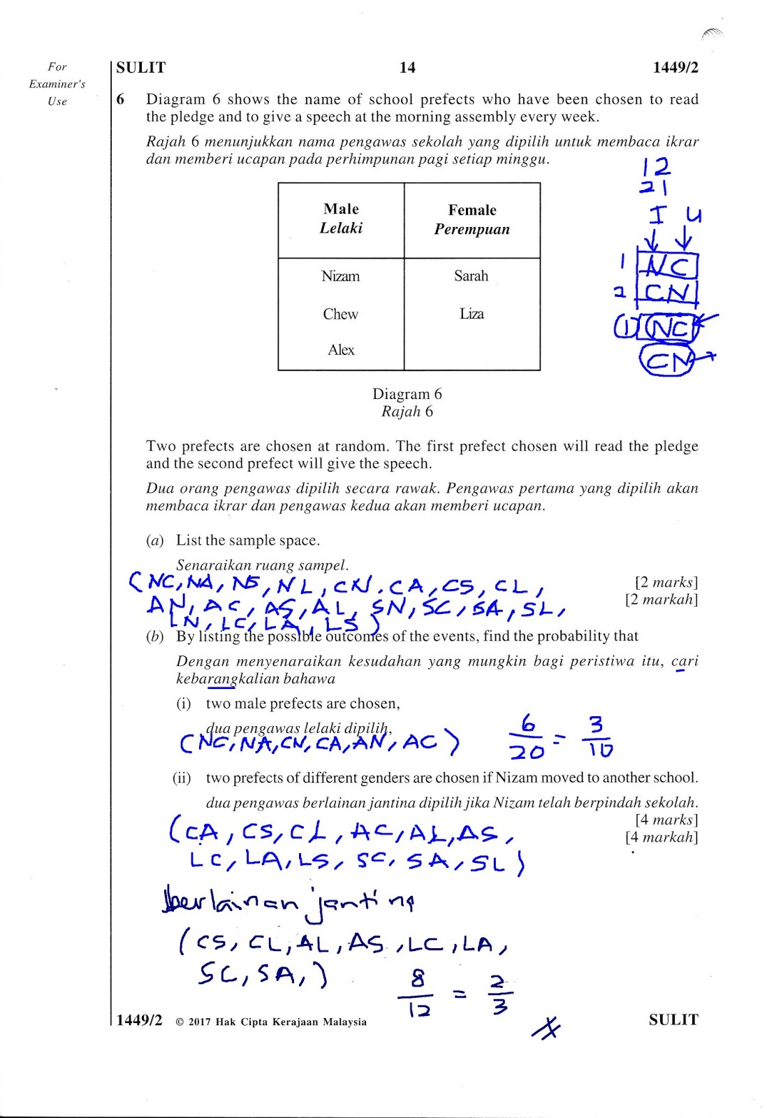 Cikgu Azman - Bukit Jalil: Kebarangkalian Matematik 