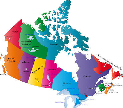 Canada Map Political City