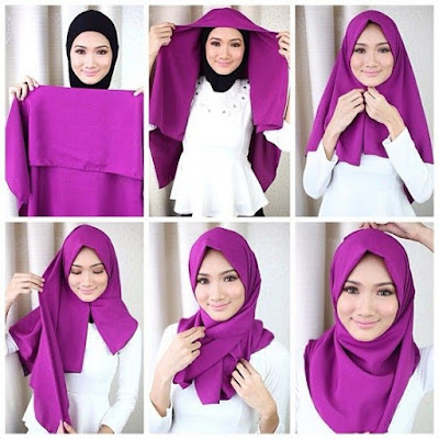 Tutorial-Hijab-segi-Empat