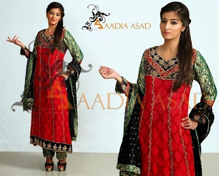 Sadia Asad winter formal dress-2014