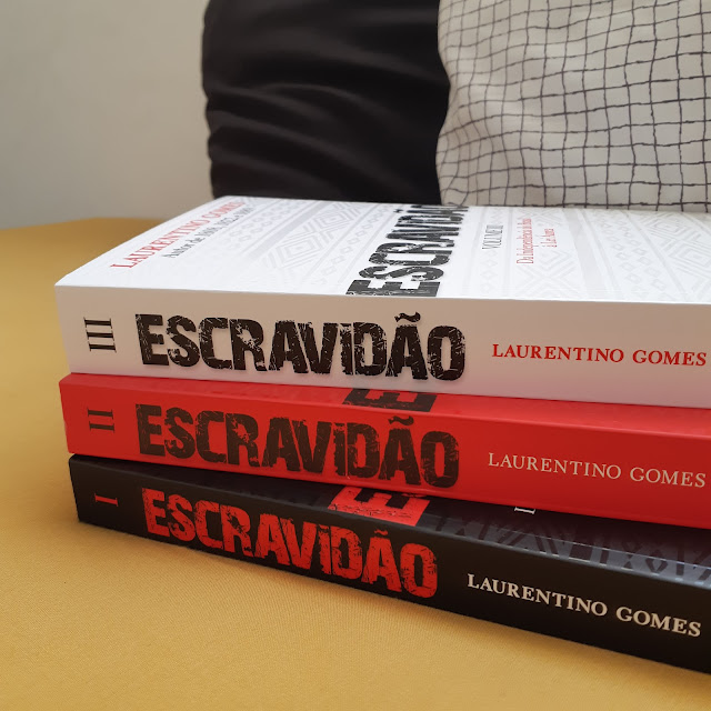 Livros da trilogia Escravidão de Laurentino Gomes