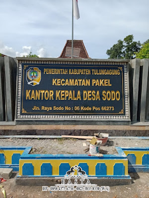 Prasasti Papan Nama Marmer