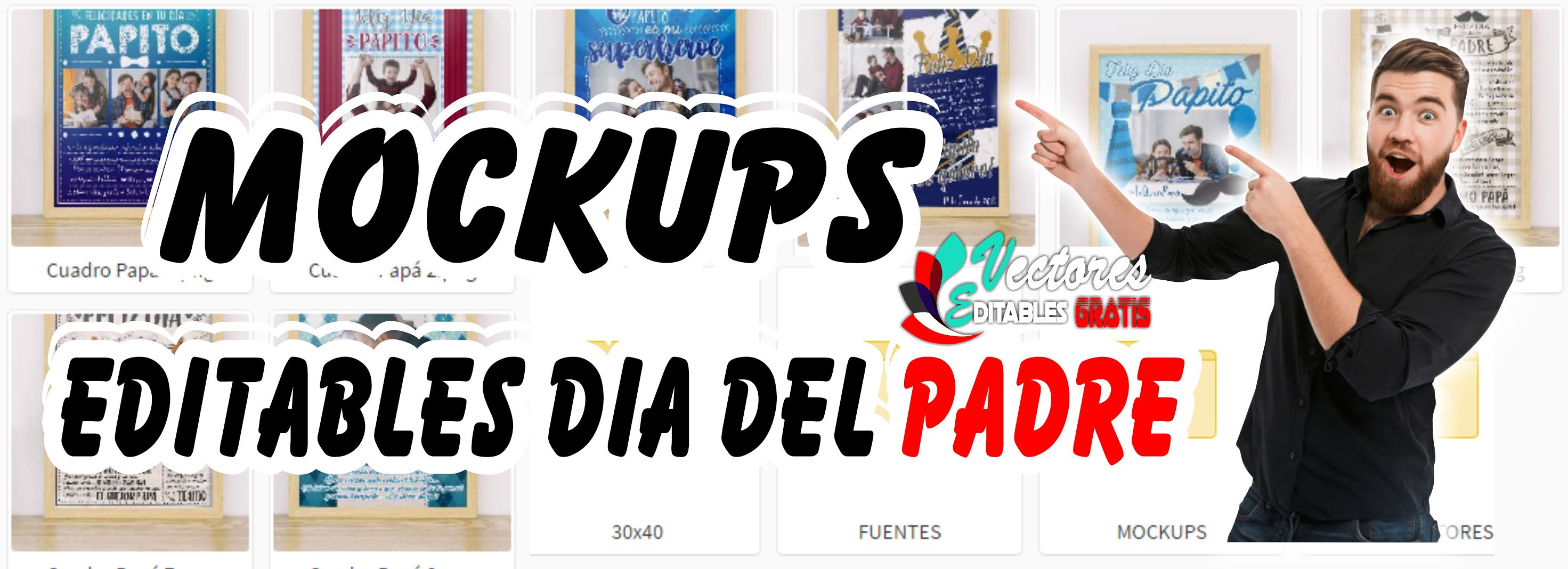 MOCKUPS EDITABLES DIA DEL PADRE