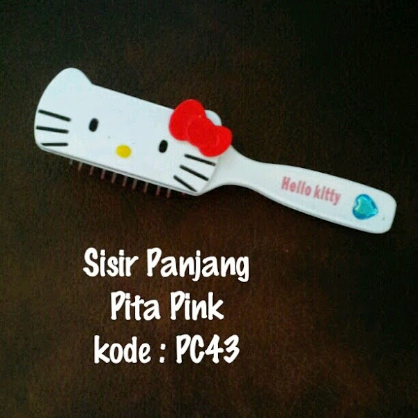 Sisir Hello Kitty Murah  Grosir Ecer Empuk Pita Merah