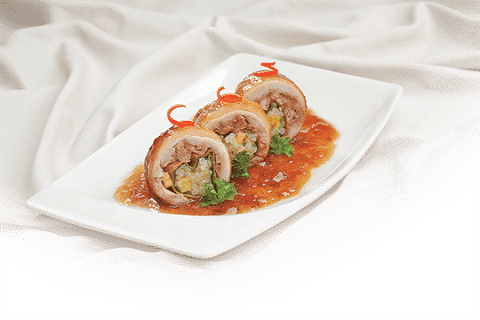 Gà cuộn xôi xoài