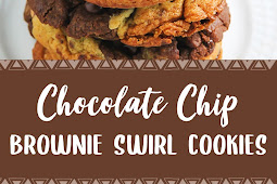 Chocolate Chip Brownie Swirl Cookies