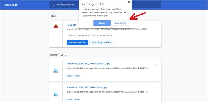 Cara Mengatasi Download File Yang di Blocked Google Chrome