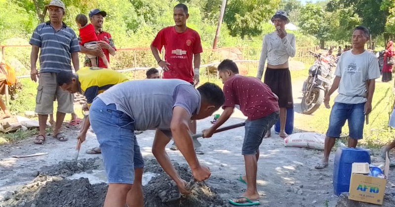Inisiatif Soal Perbaikan Ruas Jalan Rusak Dari Waecepang Menuju Nangka, Begini Kata Warga