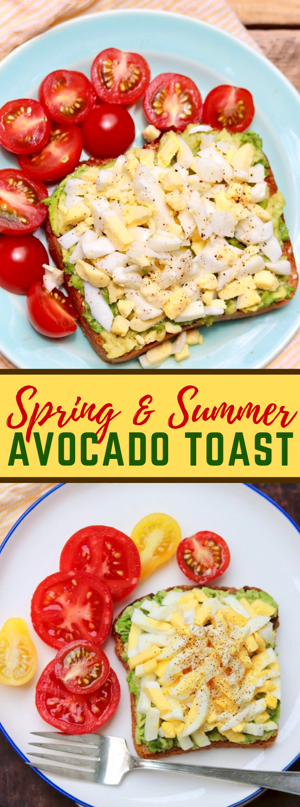Spring & Summer Avocado Toast #healthy #easy