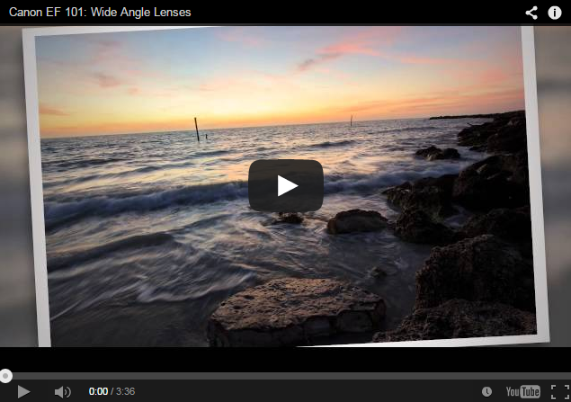 Learning more about Canon EF Lenses: Canon EF / EF-S Wide Angle Lenses