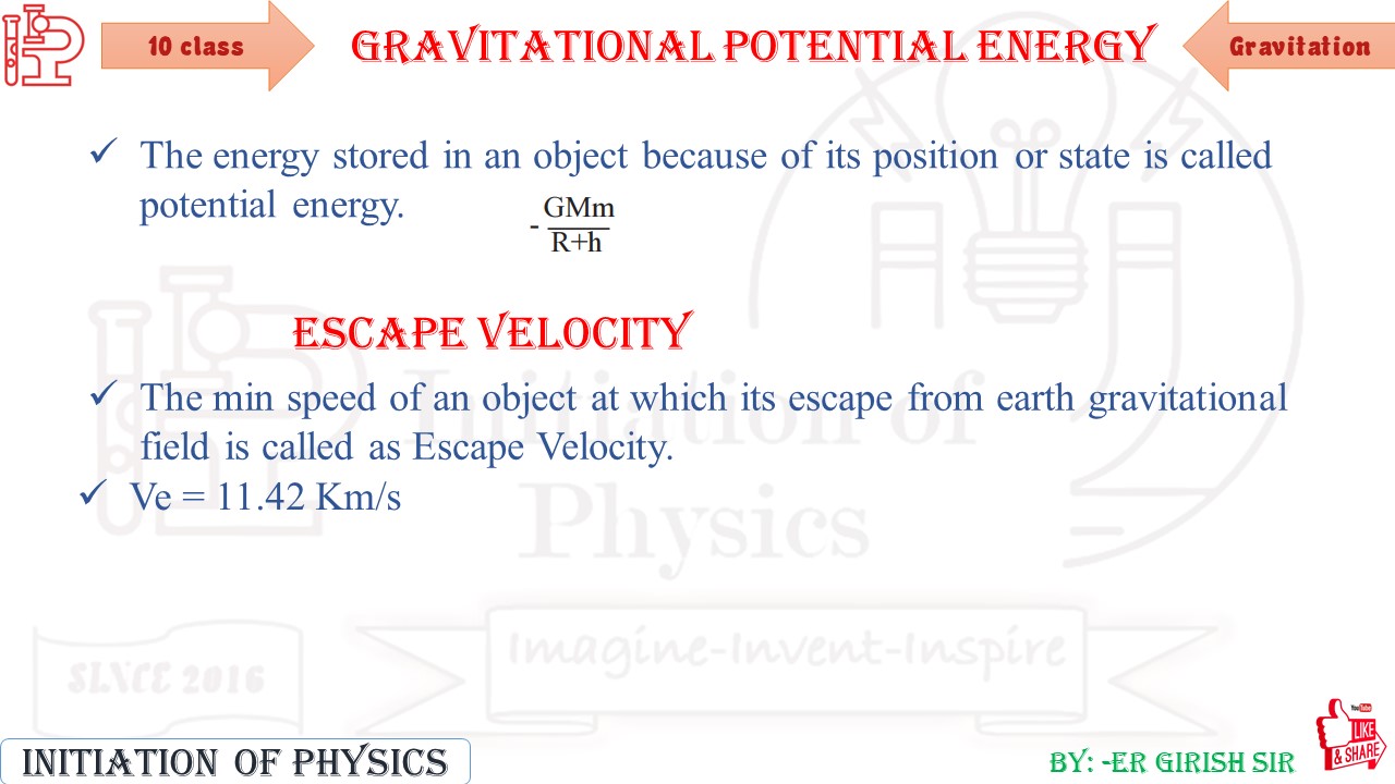 10 th class gravitation