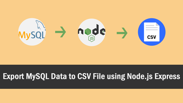 Export MySQL Data to CSV File using Node.js Express