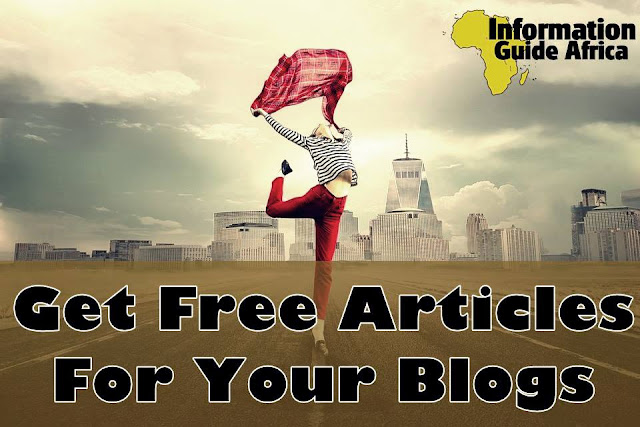 How to get free articles for your blog