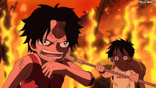 ワンピースアニメ 501話 エース ルフィ 幼少期 | ONE PIECE Episode 501 ASL