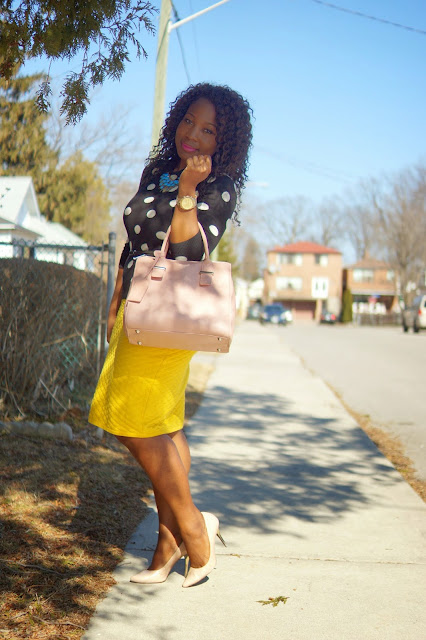 nude bag and shoes