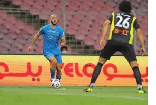 انتهاء مباراة الاتحاد و النصر بالتعادل بهدف لكل فريق