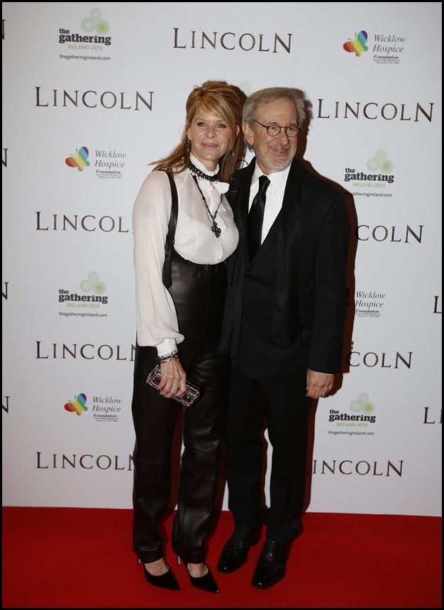 Oscar winning actor Daniel Day Lewis gathers Hollywood’s finest in Dublin, Ireland.

No Repro Fee.

20/01/2013
Kate Capshaw and Stephen Speilberg, pictured in Dublin at a very special Gathering today as the European Premiere of Oscar nominated “Lincoln” attracts an array of Hollywood stars. Pic. Robbie Reynolds/CPR