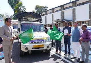 CM flag off matetial joshimath effected area