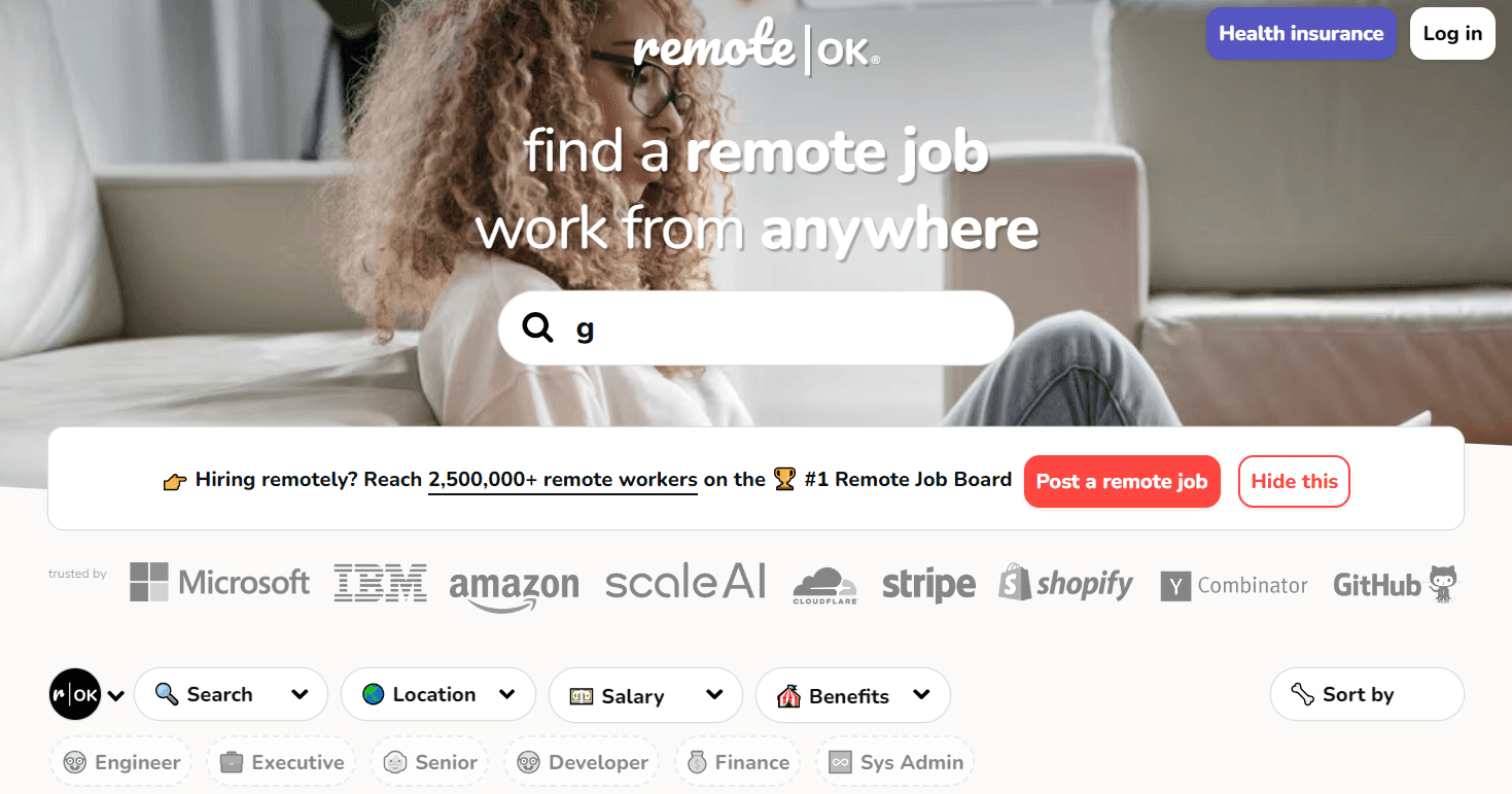 Remote OK job board