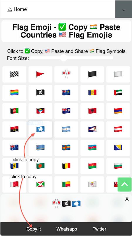How to Copy 🇮🇳 Flag Emoji?