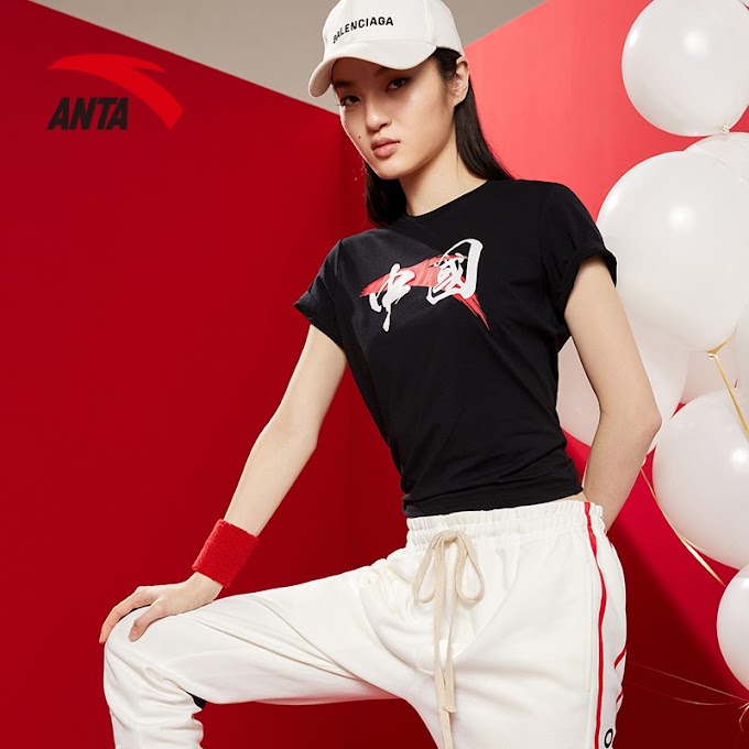 Sports and leisure Anta China short-sleeved women's 2020 new summer official website national tide leisure sports shirt comfortable and breathable short T-shirt