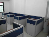 Kontraktor Interior - Front Desk, Partisi, Kursi Tamu, Cubicle Workstation, Papan Tulis Kaca 