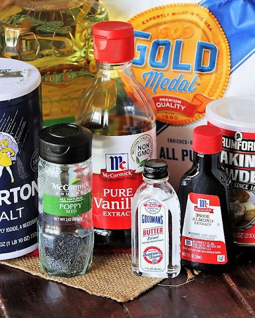 Glazed Poppy Seed Bread Ingredients Image