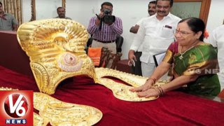  KCR To Offer Golden Crown To Goddess Bhadrakali | Warangal