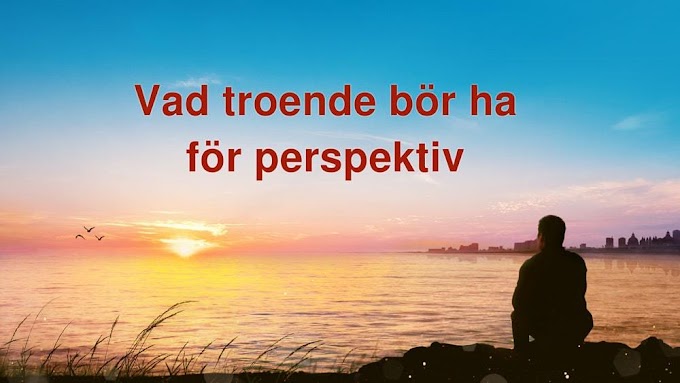 Vad troende bör ha för perspektiv