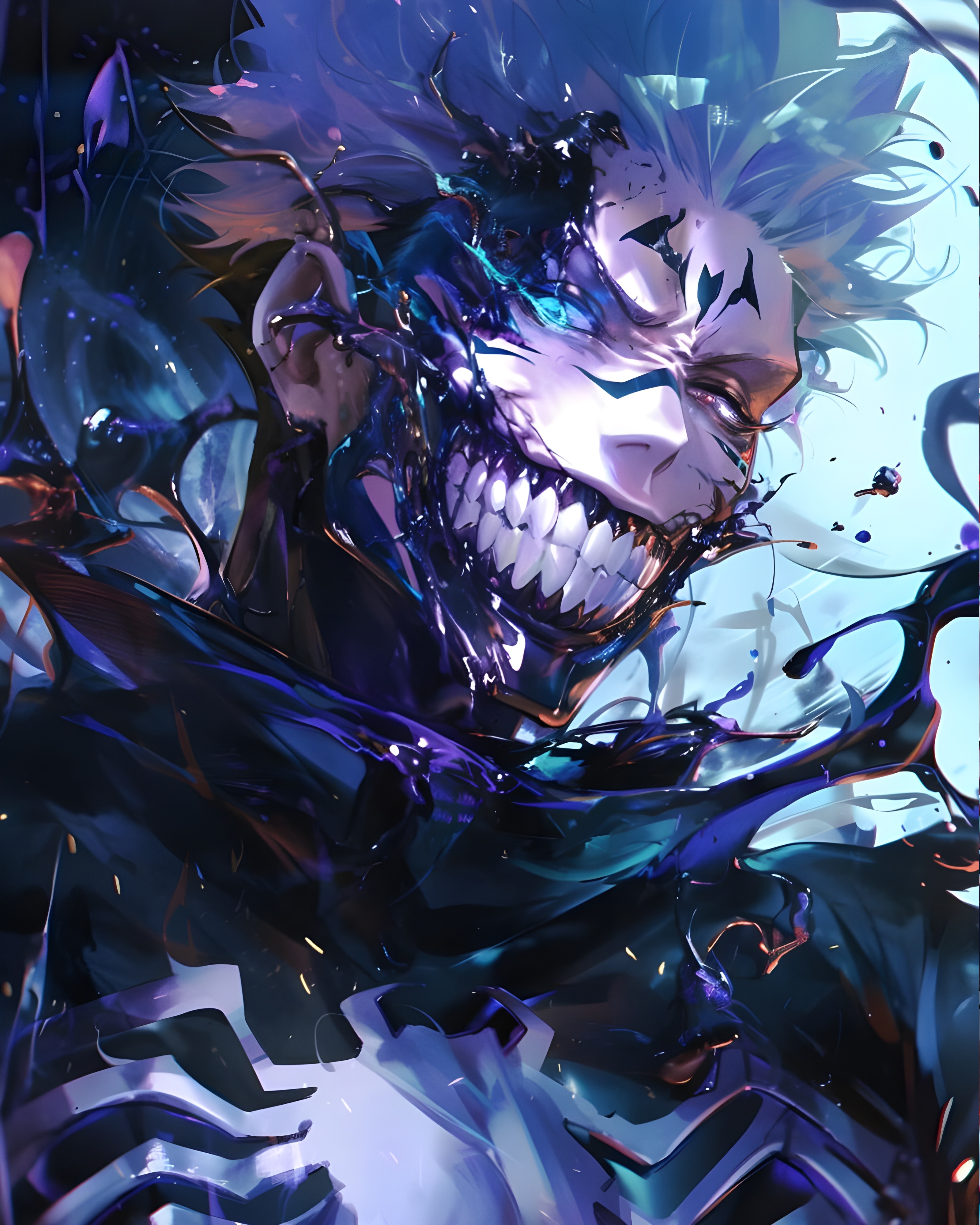 Sukuna Venom Black Power Wallpaper