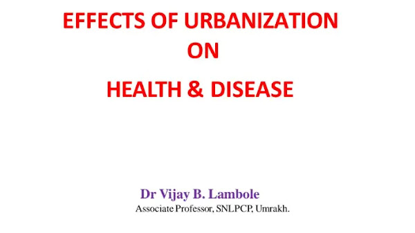 Effect of Urbanization PDF | PPT
