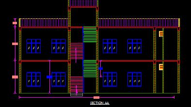 School Building Autocad plan download