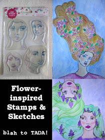 Flower-inspired stamps and sketches