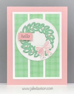 3 Stampin' Up! Cottage Wreaths Cards ~ Gingham Cottage Suite ~ July-December 2022 Mini Catalog ~ www.juliedavison.com #stampinup