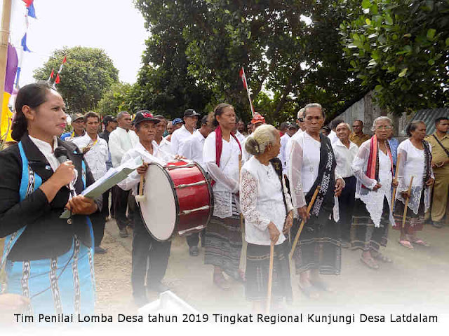 Tim Penilai Lomba Desa tahun 2019 Tingkat Regional Kunjungi Desa Latdalam