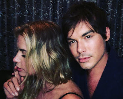 PLL bts episode 7x11 "Playtime" Haleb photo Ashley Benson and Tyler Blackburn