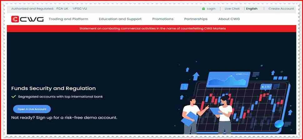 [Мошенники] cwgmarkets.com – Отзывы, развод, лохотрон! Мошенническая компания CWG Markets