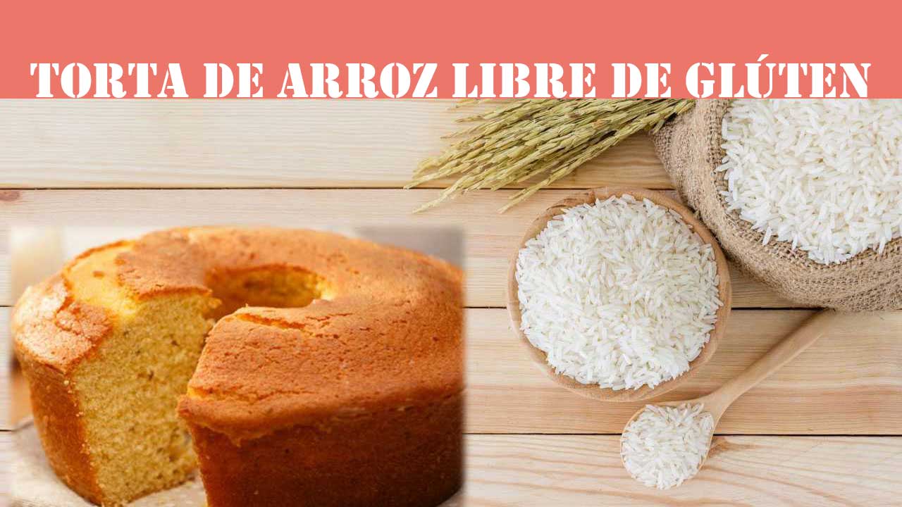 Torta de arroz en licuadora libre de gluten