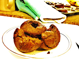 Yummy chocolate doughnuts